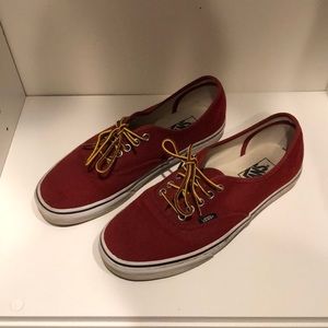 Vans Authentic Sneakers - Size 9 - Dark Red